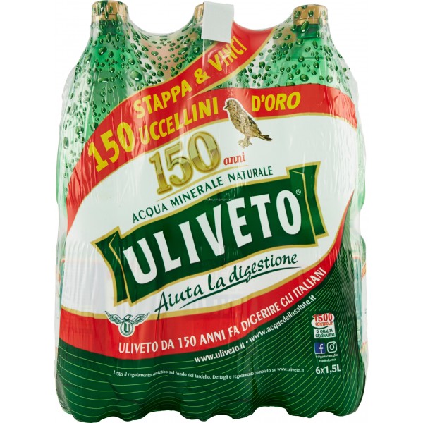 ULIVETO ACQUA MINERALE NATURALE LT. 1.5
