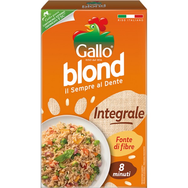 GALLO RISO BLOND INTEGRALE KG.1