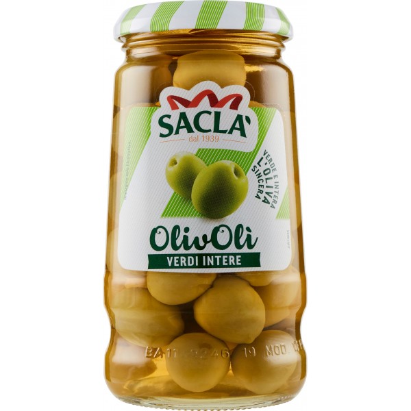 HUILES D'OLIVE VERTE ENTIÈRE SACLÀ GR.300