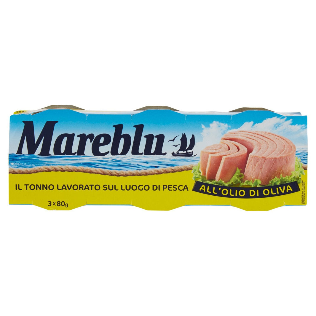 MAREBLU TONNO IN OLIO D OLIVA GR.80X3