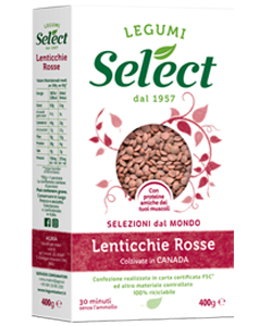 LENTILLES ROUGES SÉLECTIONNÉES GR.400