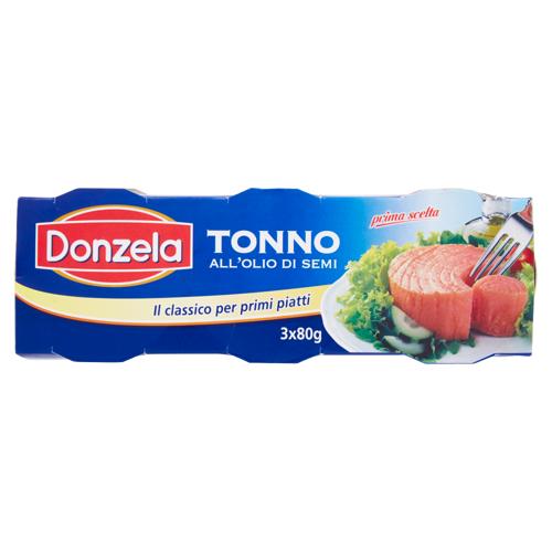 DONZELA TONNO IN OLIO DI SEMI GR.80X3