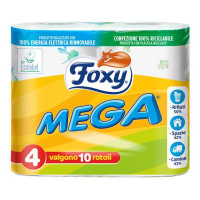 FOXY CARTA IGIENICA  4 ROTOLONI MEGA