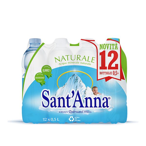 SANT'ANNA ACQUA MINERALE NATURALE CL.50 X12