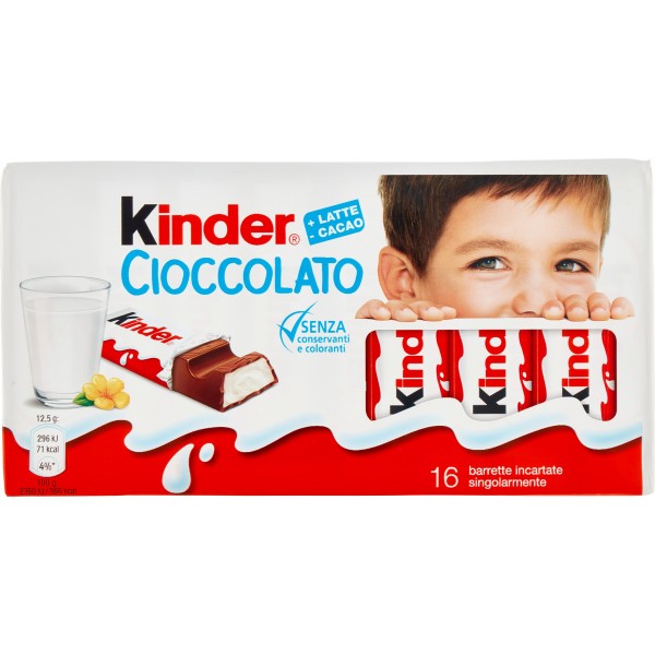 KINDER BARS CASE X16 GR.200