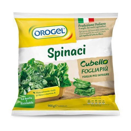 OROGEL SPINACI CUBELLO FOGLIA PIù GR.900