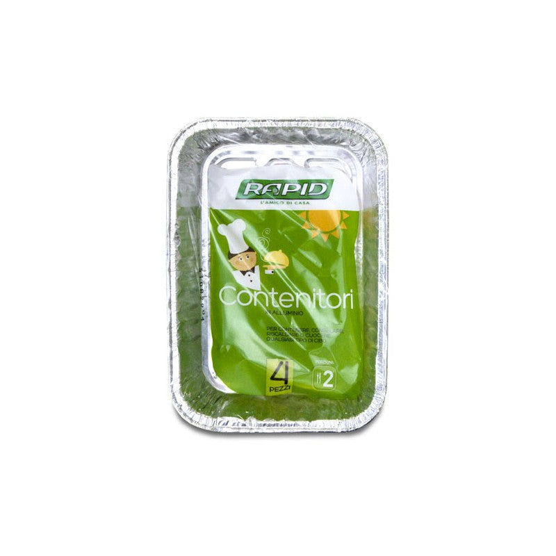 RAPID ALUMINUM CONTAINERS C/C 2 PORTIONS