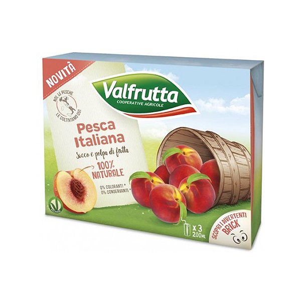 VALFRUTTA BRIK PESCA ML.200 x3
