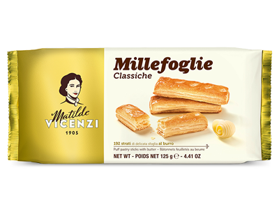 VICENZI MILLEFOGLIE GLASSATE GR.125