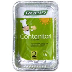 RAPID 4 ALUMINUM CONTAINERS S/C 2 PORTIONS