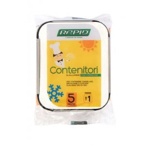 RAPID ALUMINUM TRAYS C/C 1PORT. 5PCS