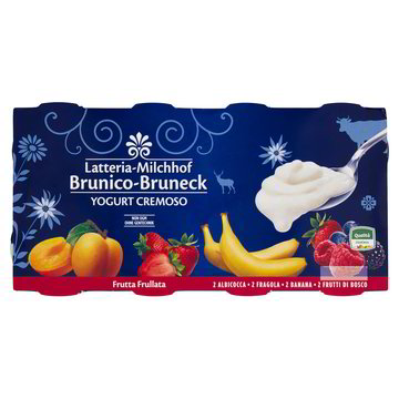 BRUNICO YOGURT CREMOSO FRUTTA FRULLATA GR.125 X8