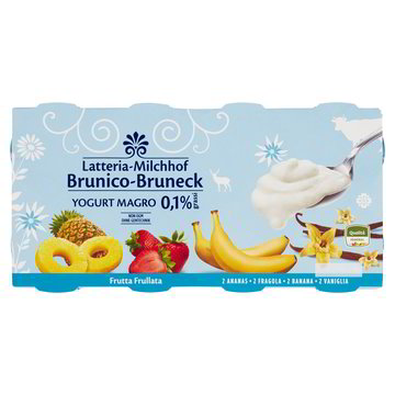 BRUNICO YOGURT MAGRO ZERO GRASSI GR.125 X8