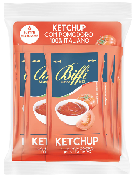 BIFFI MONODOSE KETCHUP X6 SACHETS