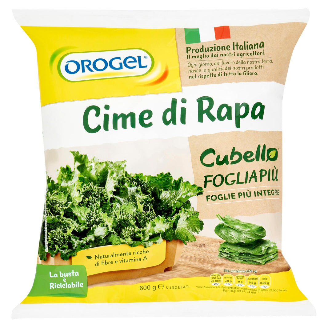 OROGEL CIME DI RAPA CUBELLO FOGLIA PIù GR.600