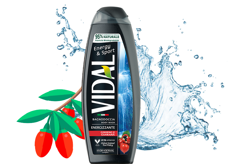 VIDAL BAGNODOCCIA ENERGY & SPORT GINSENG E GUARANA' ML.500
