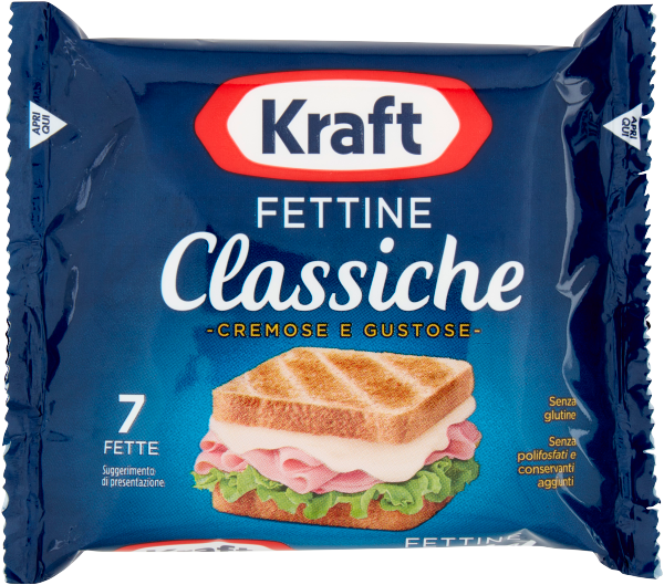 KRAFT CLASSIC SLICES GR.175 CREAMY AND TASTY
