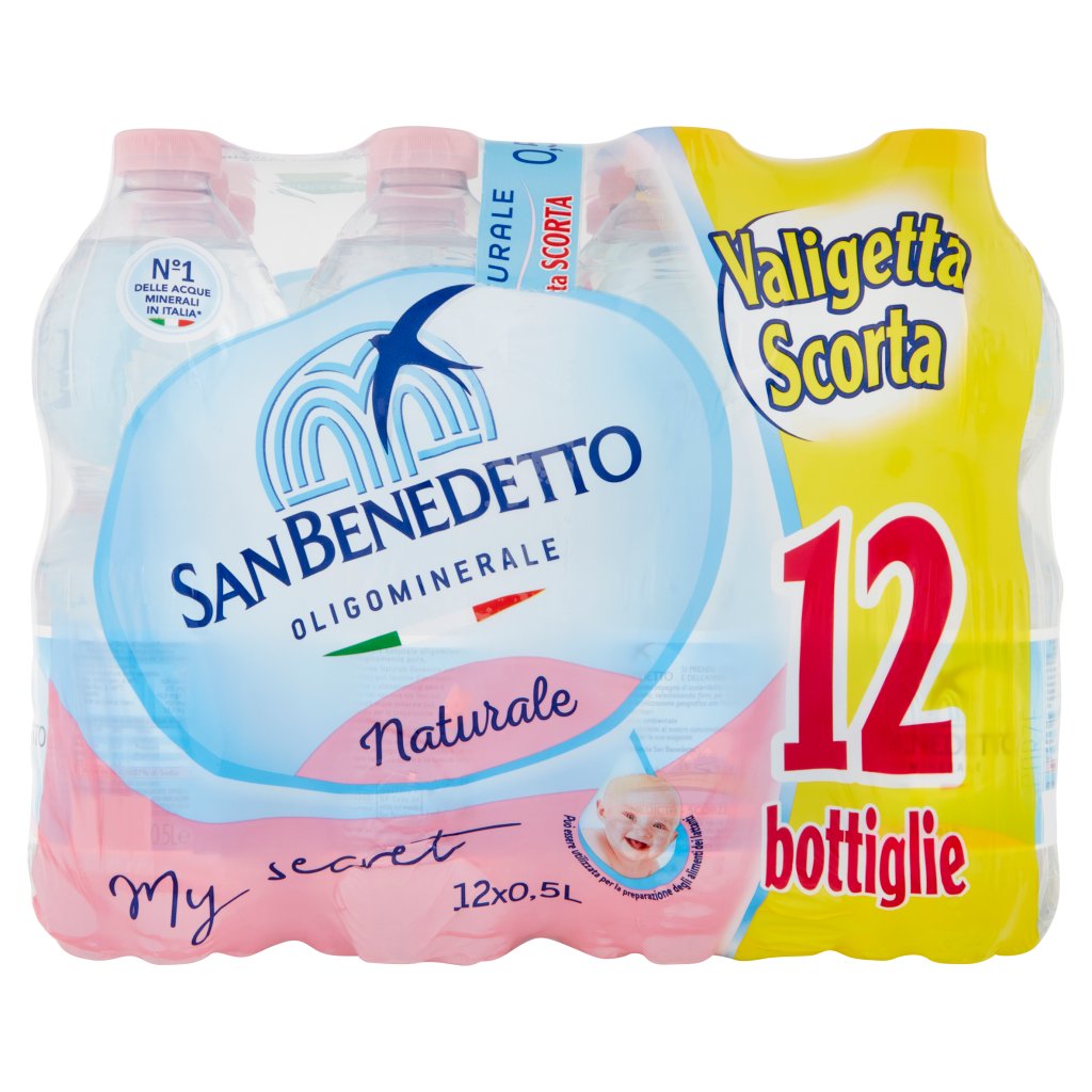 SAN BENEDETTO ACQUA NATURALE ECOGREEN 12X ML.500