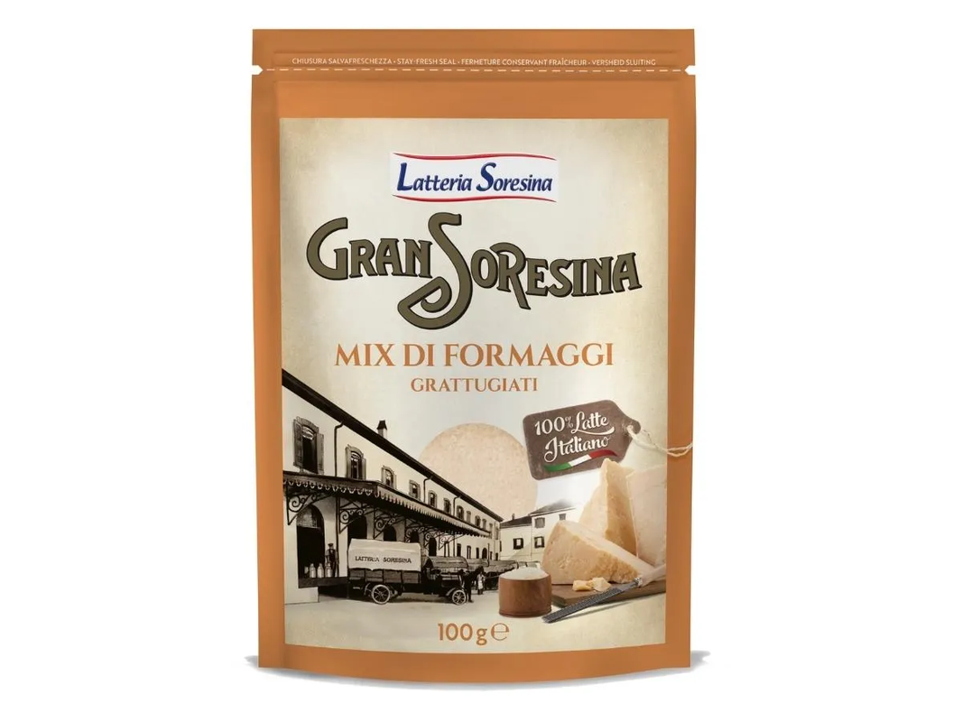LATTERIA SORESINA GRAN SORESINA MÉLANGE D'ALIMENTS RÂPÉS GR.100