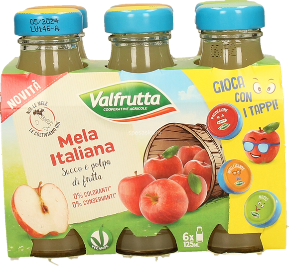 VALFRUTTA  MELA 6X125ML