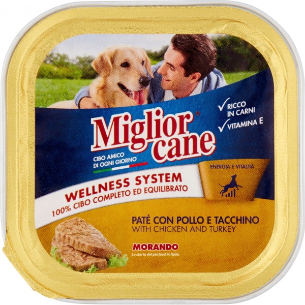 MEILLEUR PÂTÉ POUR CHIENS POULET ET DINDE GR150