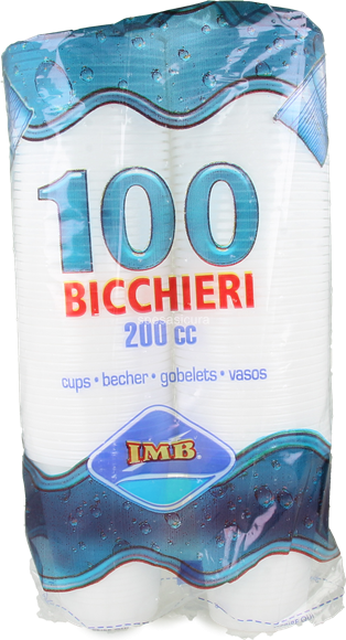PACK DE VERRES BLANCS 200 CC