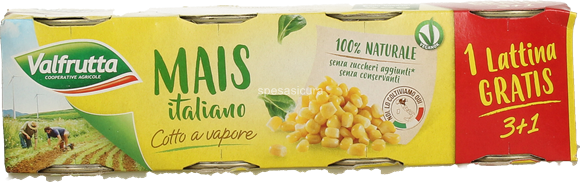 VALFRUTTA CORN GR.160X3+1