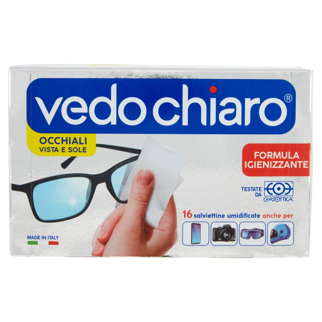 VEDO CHIARO SALVIETTINE OCCHIALI PZ.16 FORMULA IGIENIZZANTE