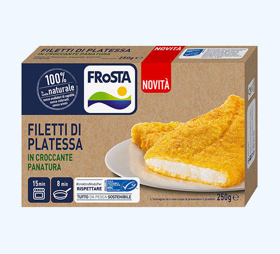 FROSTA FILETTI DI PLATESSA IN CROCCANTE PANATURA GR.250