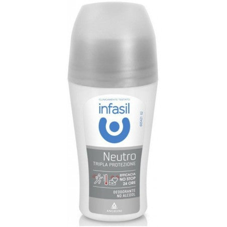 INFASIL TRIPLE ACTION NEUTRAL DEODORANT NO ALCOHOL 50 ML