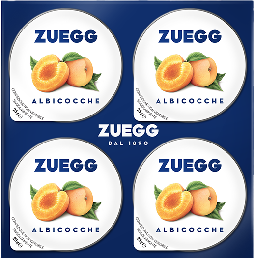 ZUEGG SINGLE PORTIONS APRICOT GR25 X4