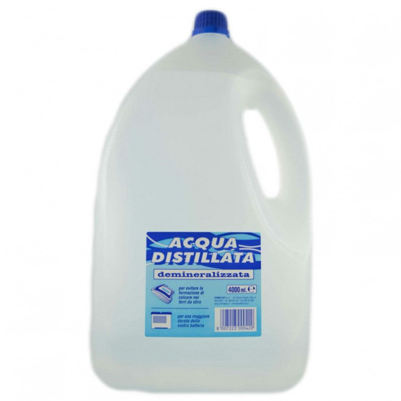 DEMINERALIZED DISTILLED WATER LT. 4