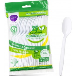 CLENDY CUCCHIAI RIUTILIZZABILI PZ.25
