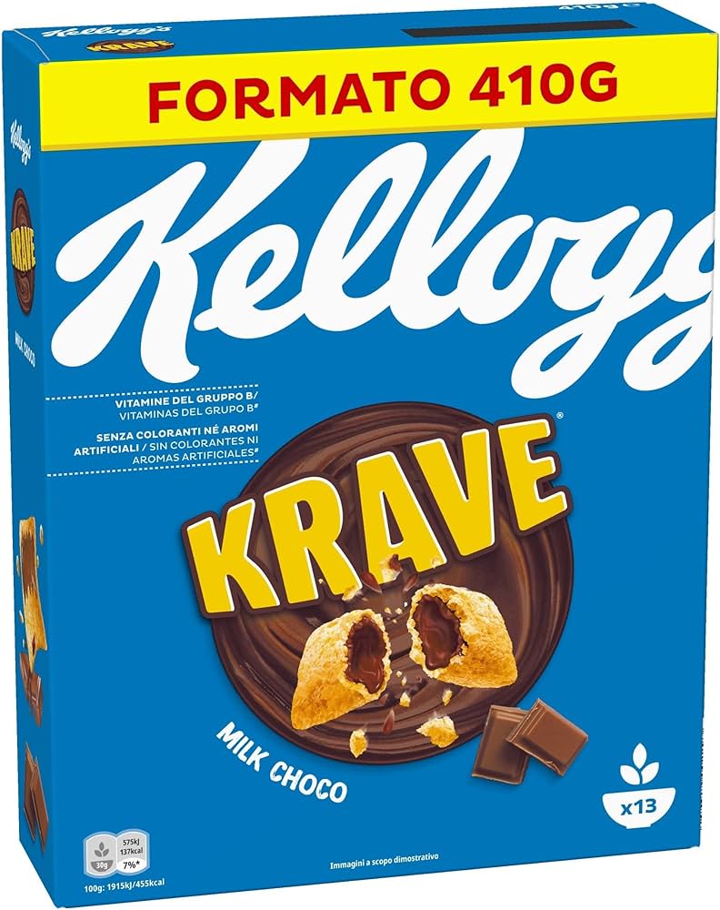 KELLOGG'S KRAVE CHOCO MILK GR.410