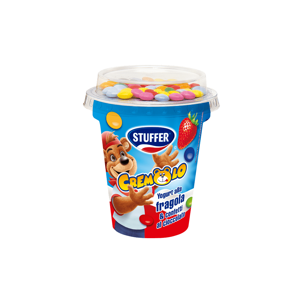 STUFFER CREMOLO YOGURT & CONFETTI GR.120