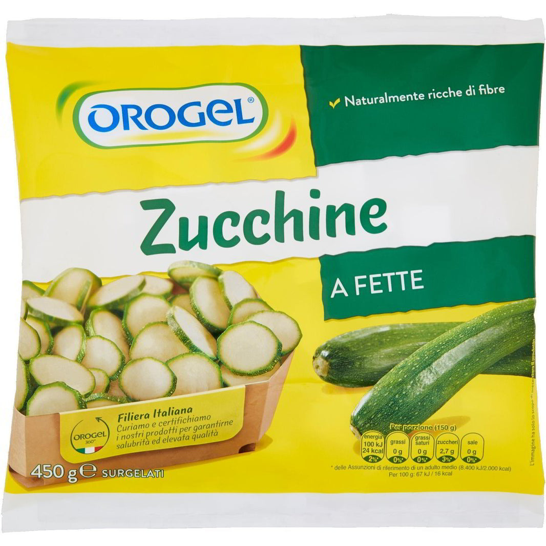 OROGEL SLICED COURGETTES GR.450