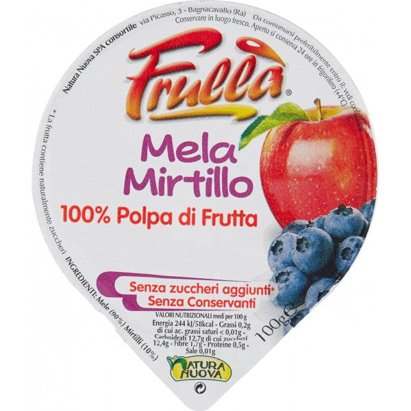FRULLÀ POLPA FRULLATA MELA/MIRTILLO G100