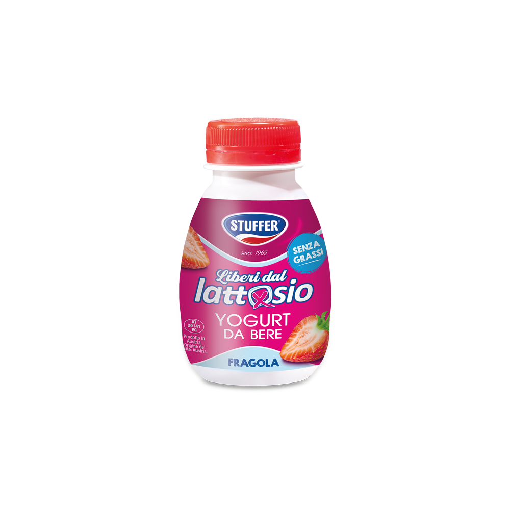 STUFFER YOGURT DA BERE SENZA LATTOSIO FRAGOLA ML.200