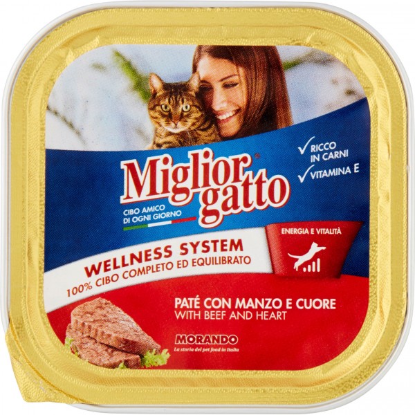MEILLEUR PÂTÉ DE BOEUF ET COEUR GATTO GR.100