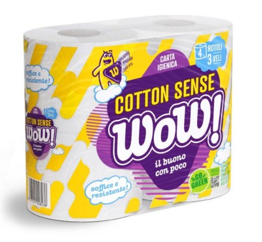 WOW IGIENICA COTTON SENSE 3 VELI X4