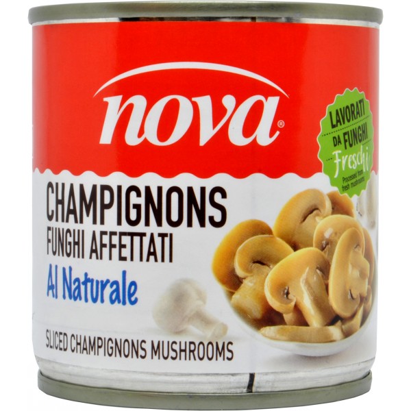 NOVA NATURAL SLICED CHAMPIGNON MUSHROOMS GR.190