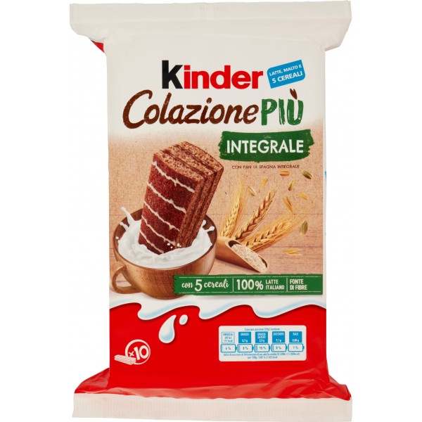 KINDER COLAZIONE PIù INTEGRALI GR.290