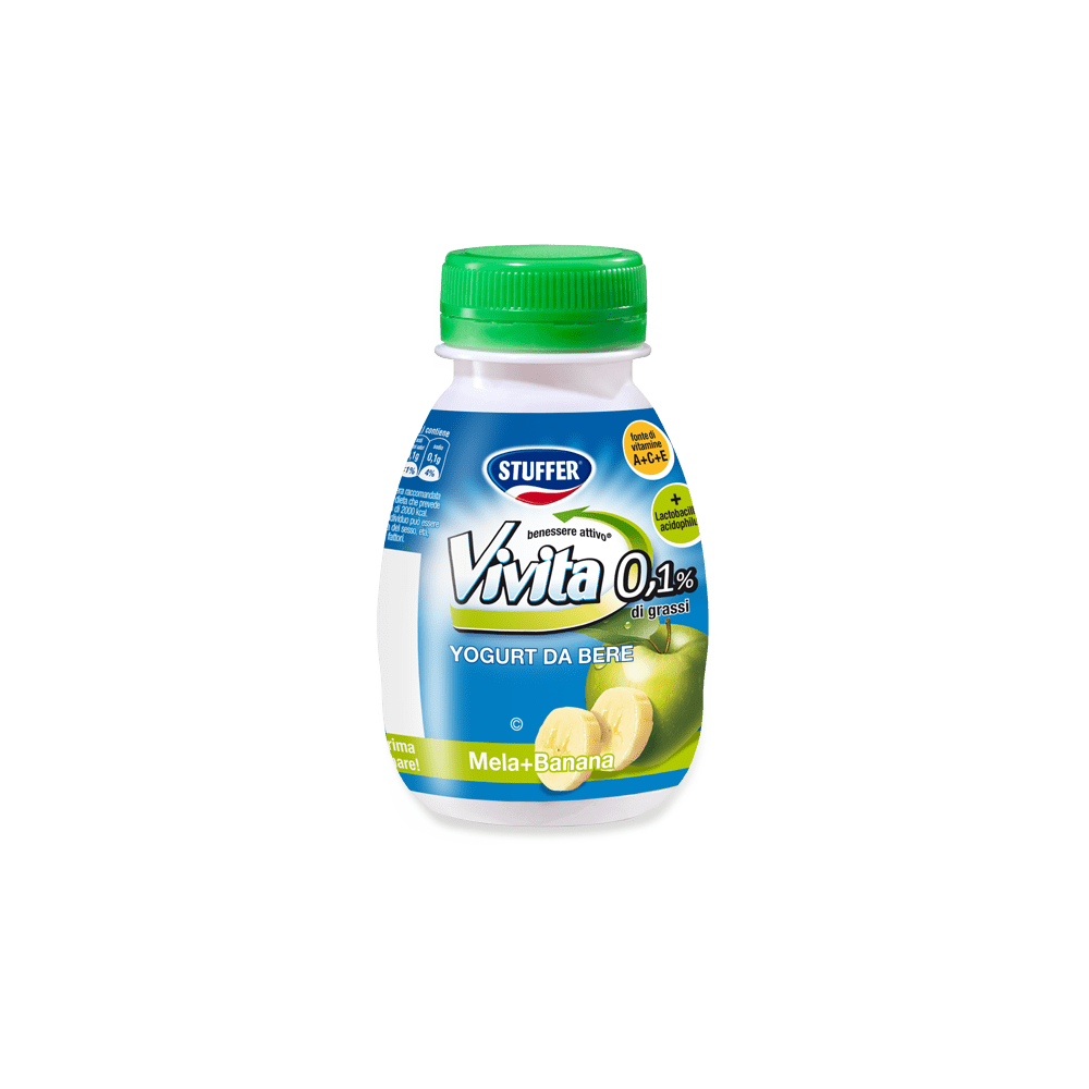 STUFFER VIVITA YOGURT DA BERE 0.1% MELA BANANA ML.200