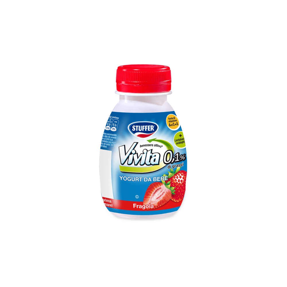 STUFFER VIVITA YOGURT DA BERE 0.1% FRAGOLA  ML.200