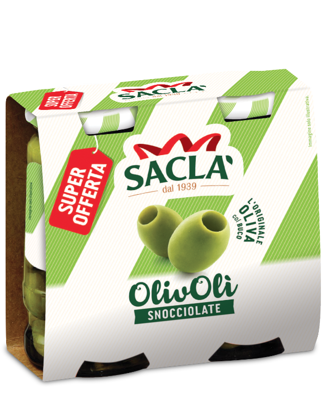 SACLÀ OLIVOLÌ OLIVE SNOCCIOLATE GR.120 X2