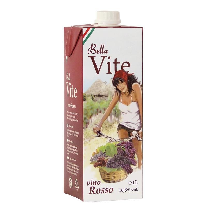 BELLA VITE VINO ROSSO BRICK LT.1