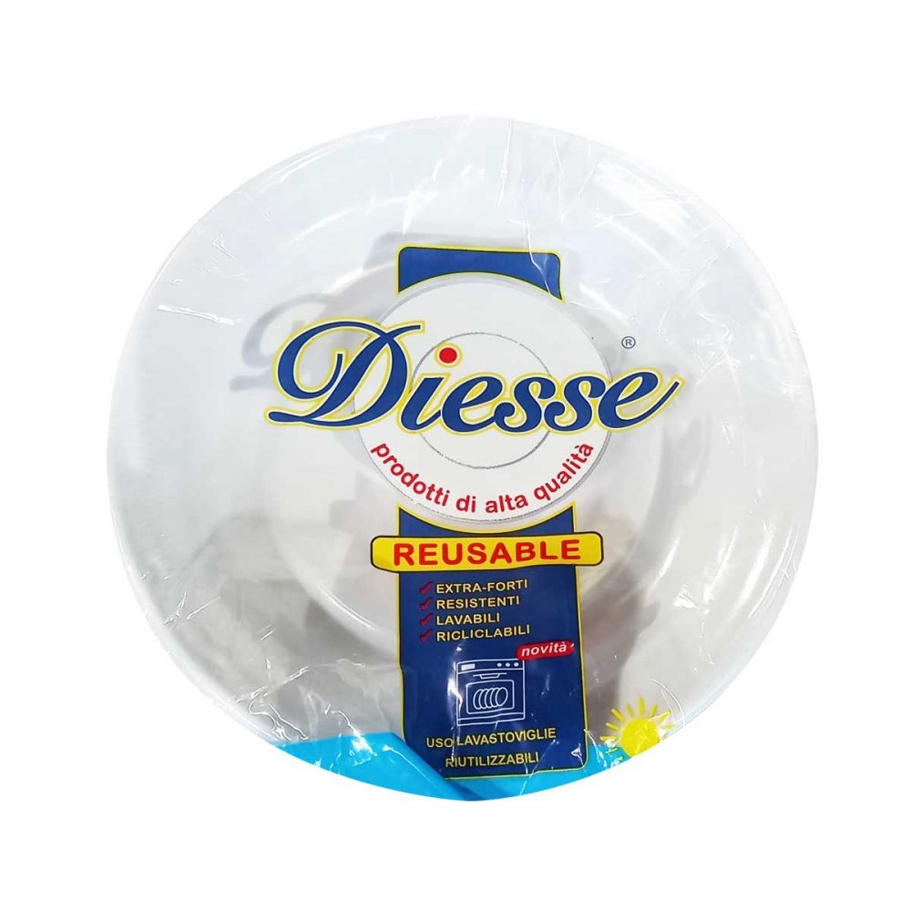 DIESSE PIATTI PIANI RIUTILIZZABILI PZ.24