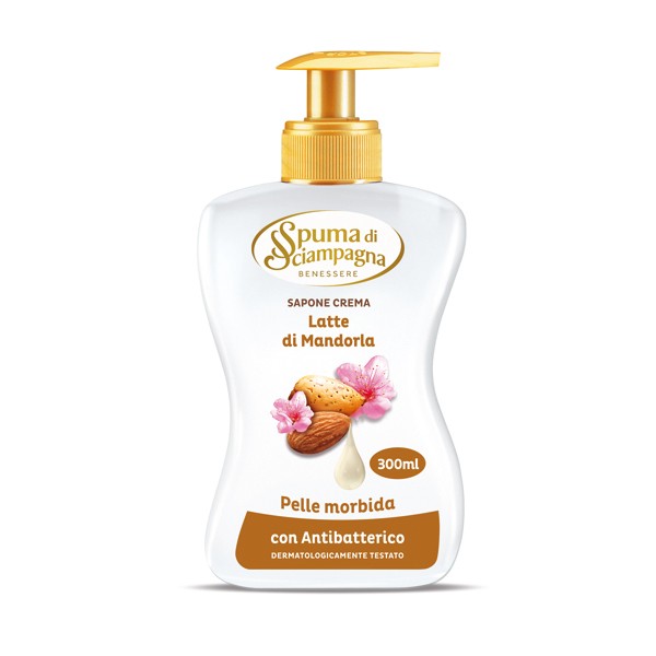 SPUMA SCIAMPAGNA SAPONE LIQUIDO LATTE DI MANDORLA ML.400