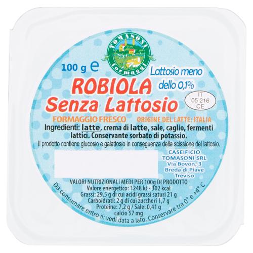 TOMASONI ROBIOLA SENZA LATTOSIO GR.100