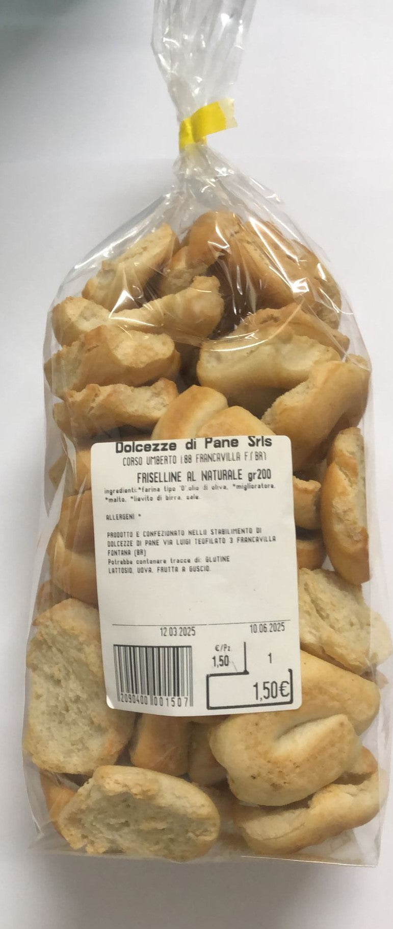 dolcezze di pane friselline al naturale gr.200